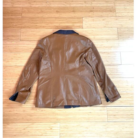 Handmade Vintage Lambskin Jacket Men Sz S Florence Italy Leather Indie Grunge - Picture 2 of 14